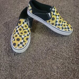 Vans Sunflower Checkered Slip-On Sneakers